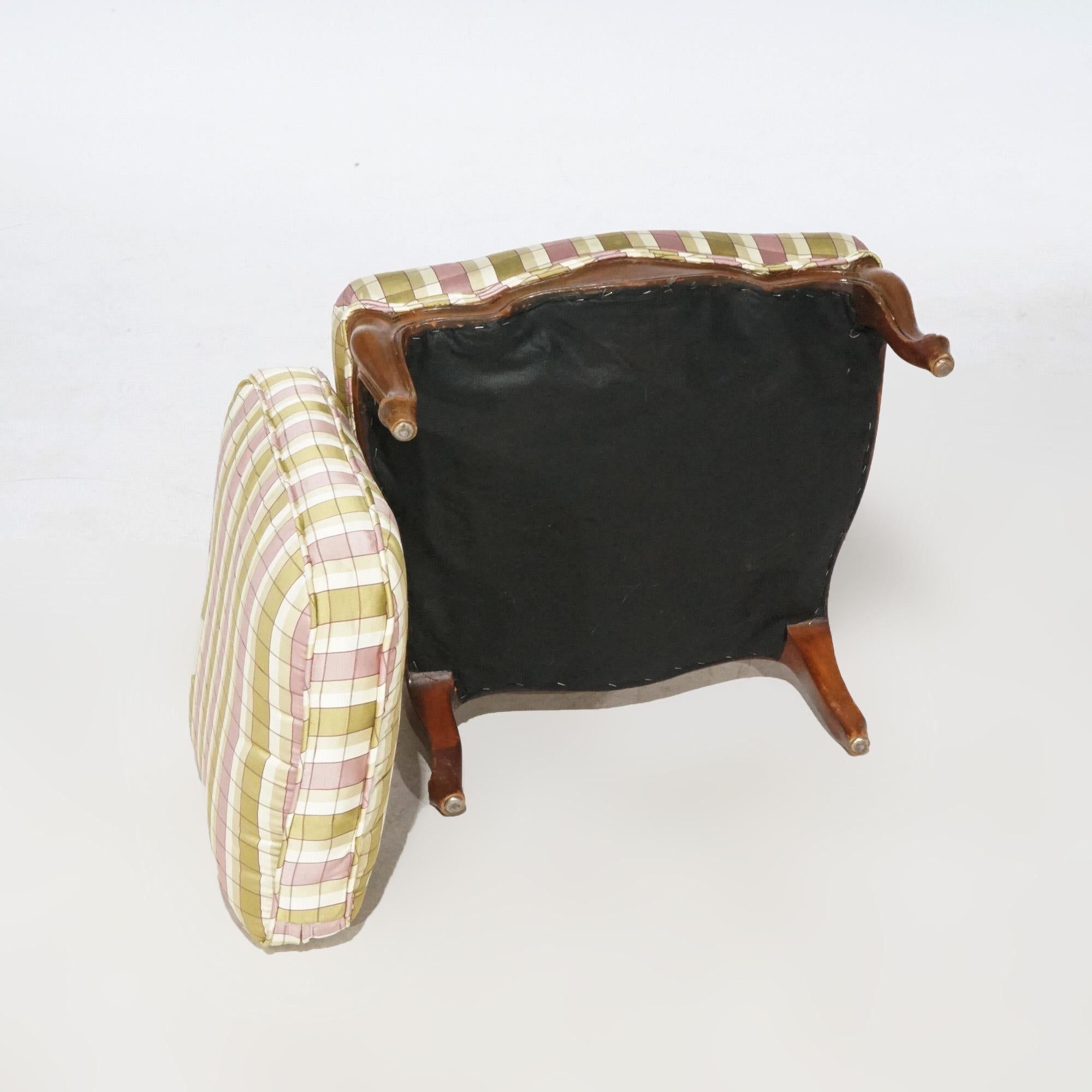 Vintage French Style Ladies Upholstered Slipper Chair, 20th C For Sale 3