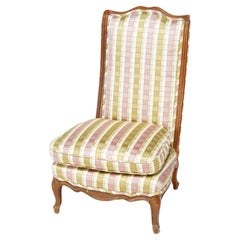 Used French Style Ladies Upholstered Slipper Chair, 20th C