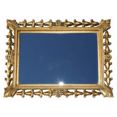 VINTAGE FRENCH STYLE MID CENTURY CIRCA 1960's LARGE WALL MIRROR