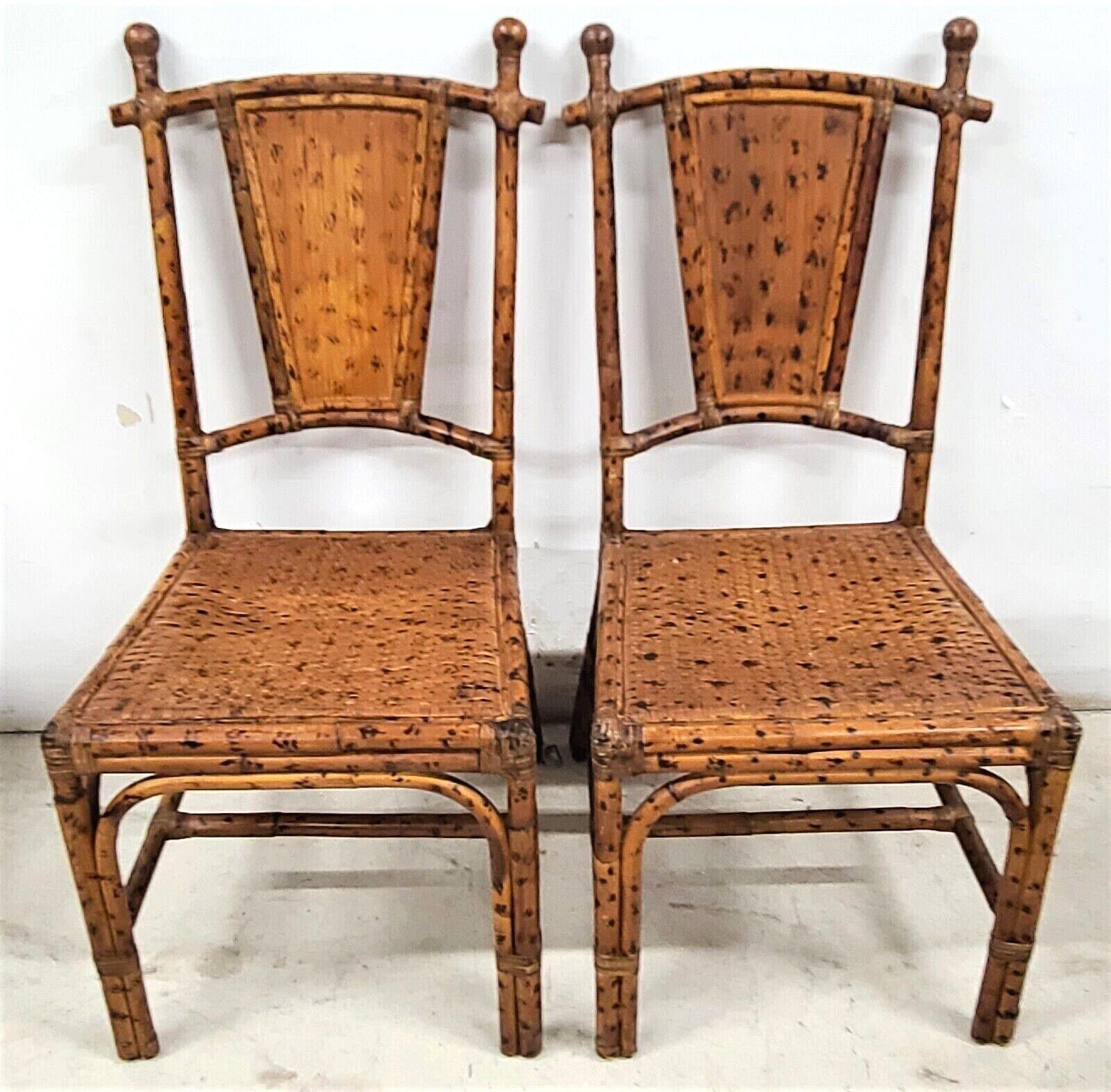 vintage wicker dining chairs