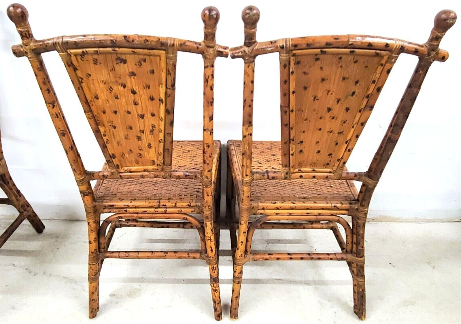 vintage bamboo rattan chairs
