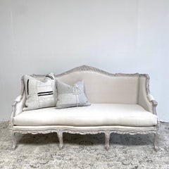 Vintage French Style Upholstered Daybed Sofa