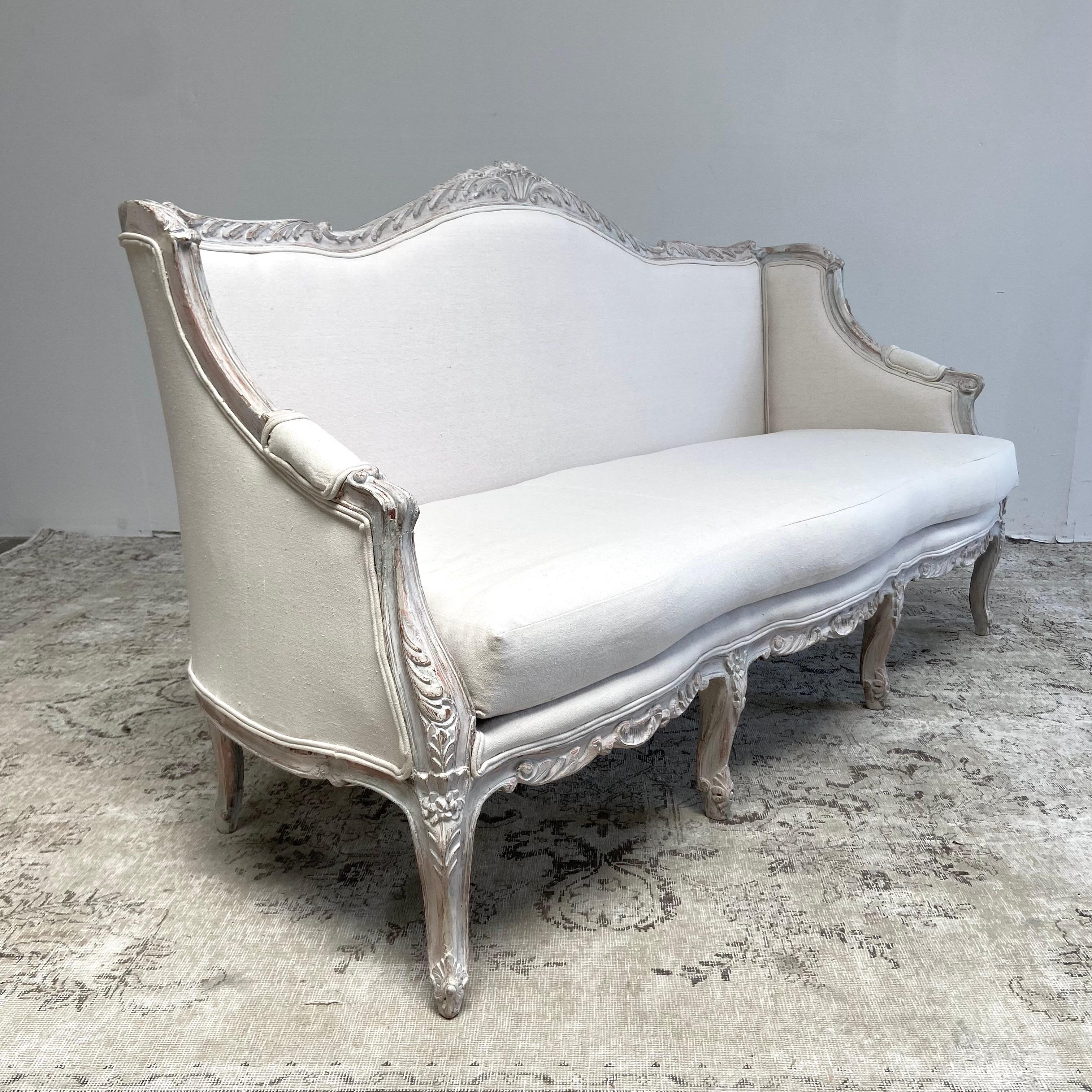 Vintage French Style Upholstered Daybed Sofa at 1stDibs french style
