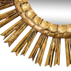 Vintage French Sunburst Mirror