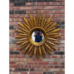 Vintage French Sunburst Mirror