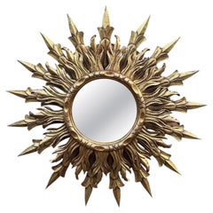 Vintage French Sunburst Mirror