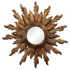 Vintage French Sunburst Mirror