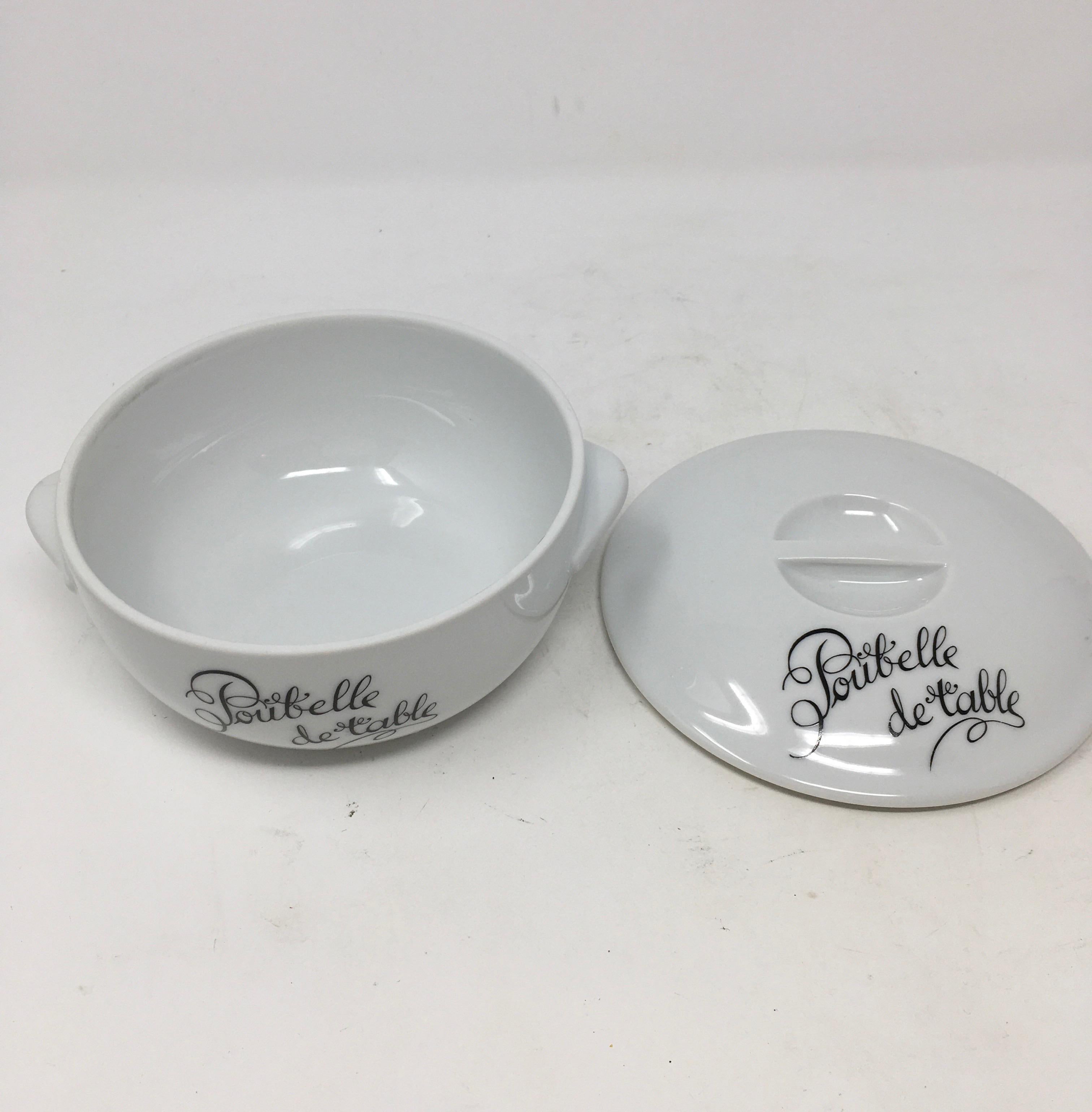poubelle de table vintage