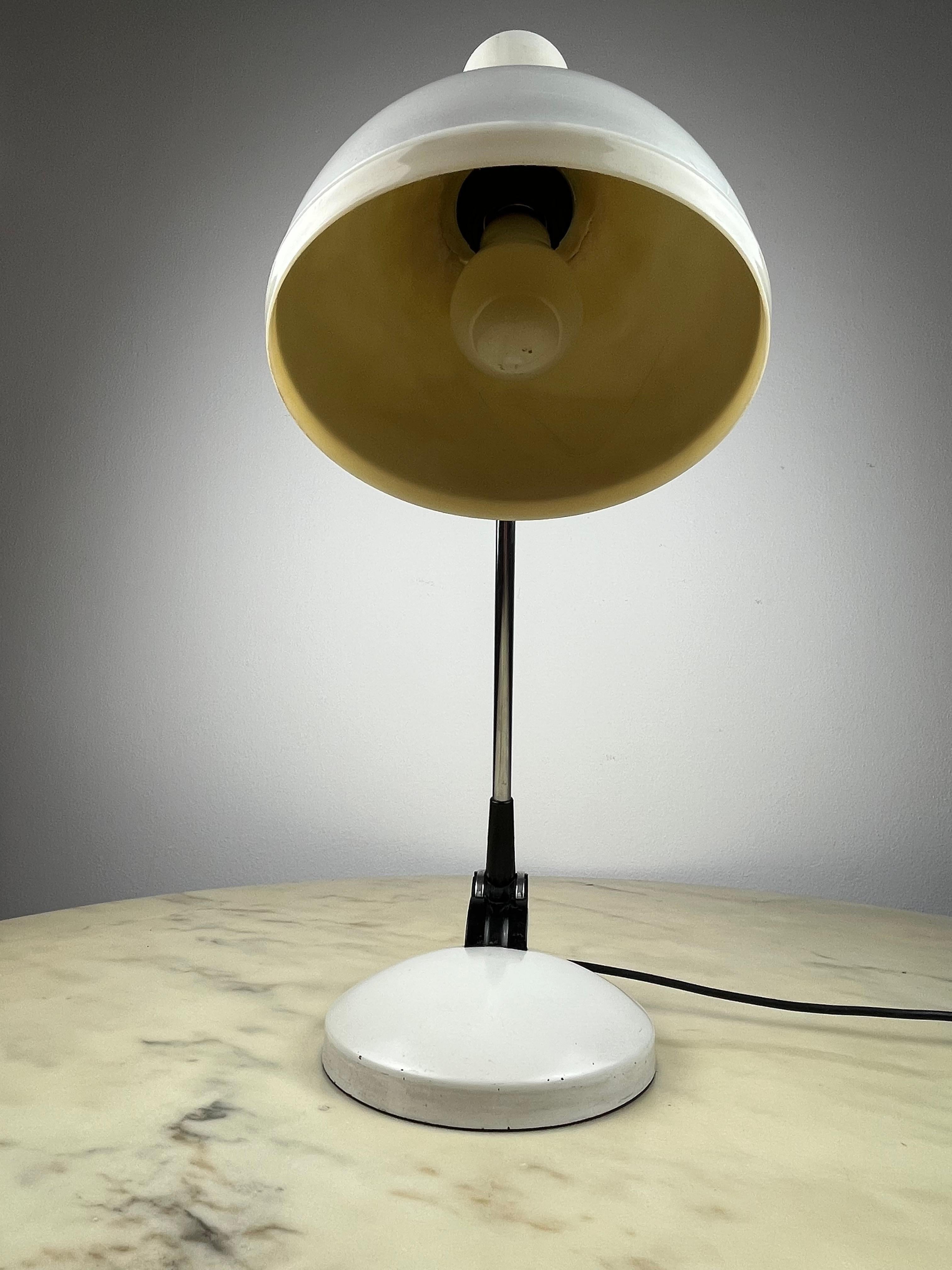Aluminum Vintage French Table Lamp, 1970s For Sale