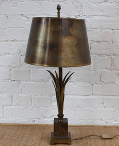 Lampada da tavolo francese d'epoca ispirata alla Nature Attribuita alla Maison Charles