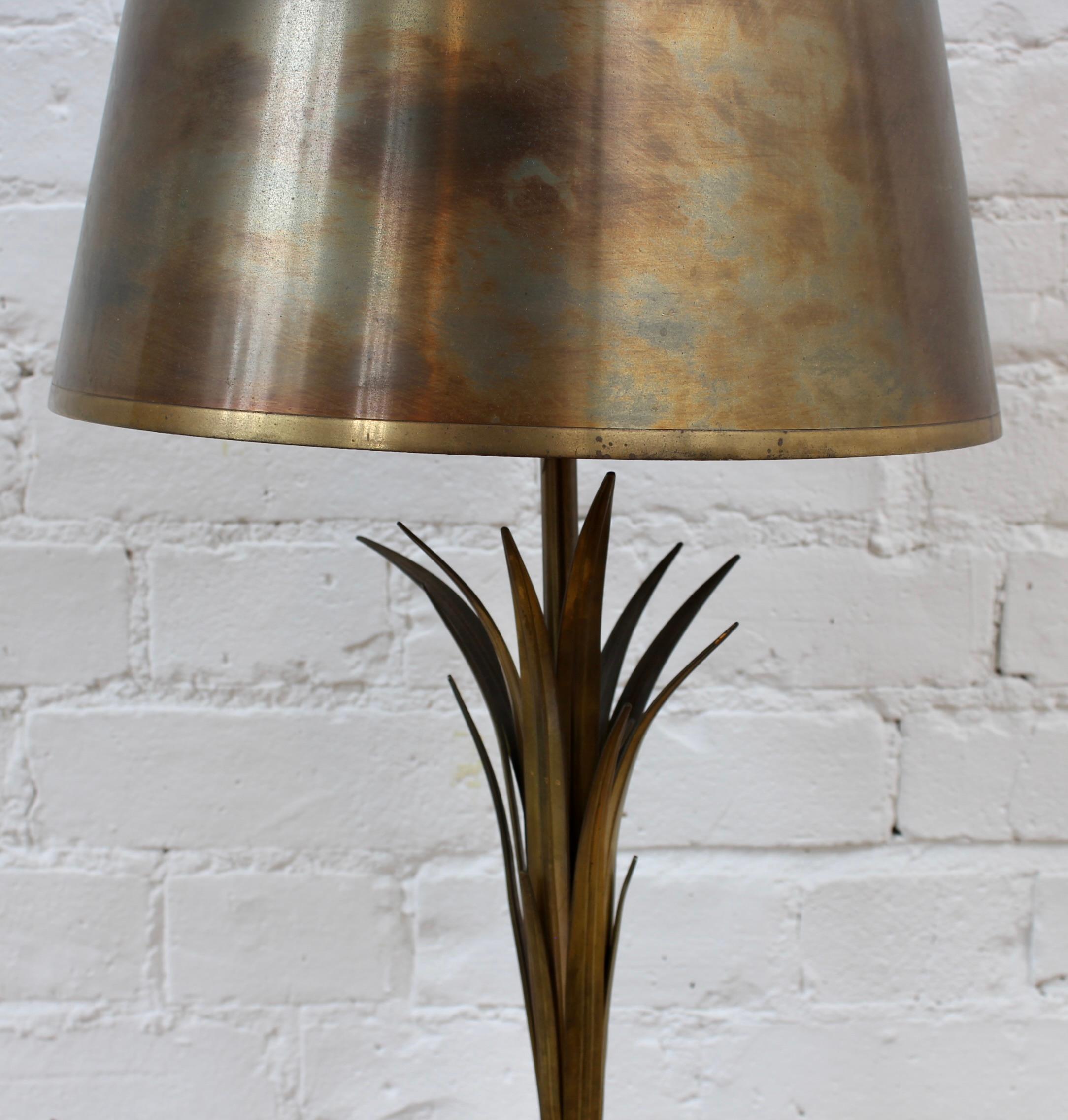 Fin du 20e siècle Lampe à poser vintage française inspirée par la Nature Attribuée à la Maison Charles en vente