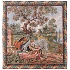 Vintage French Tapestry, 1940s, 1Q0156