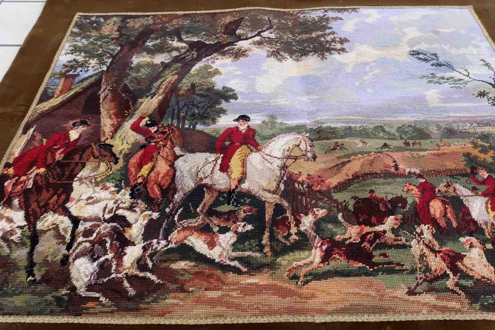 20th Century Vintage French Tapestry, 1960s, 1C974 For Sale