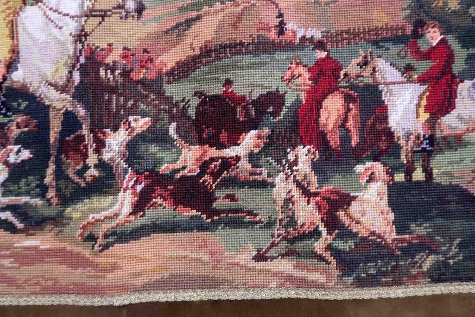Vintage French Tapestry, 1960s, 1C974 For Sale 2