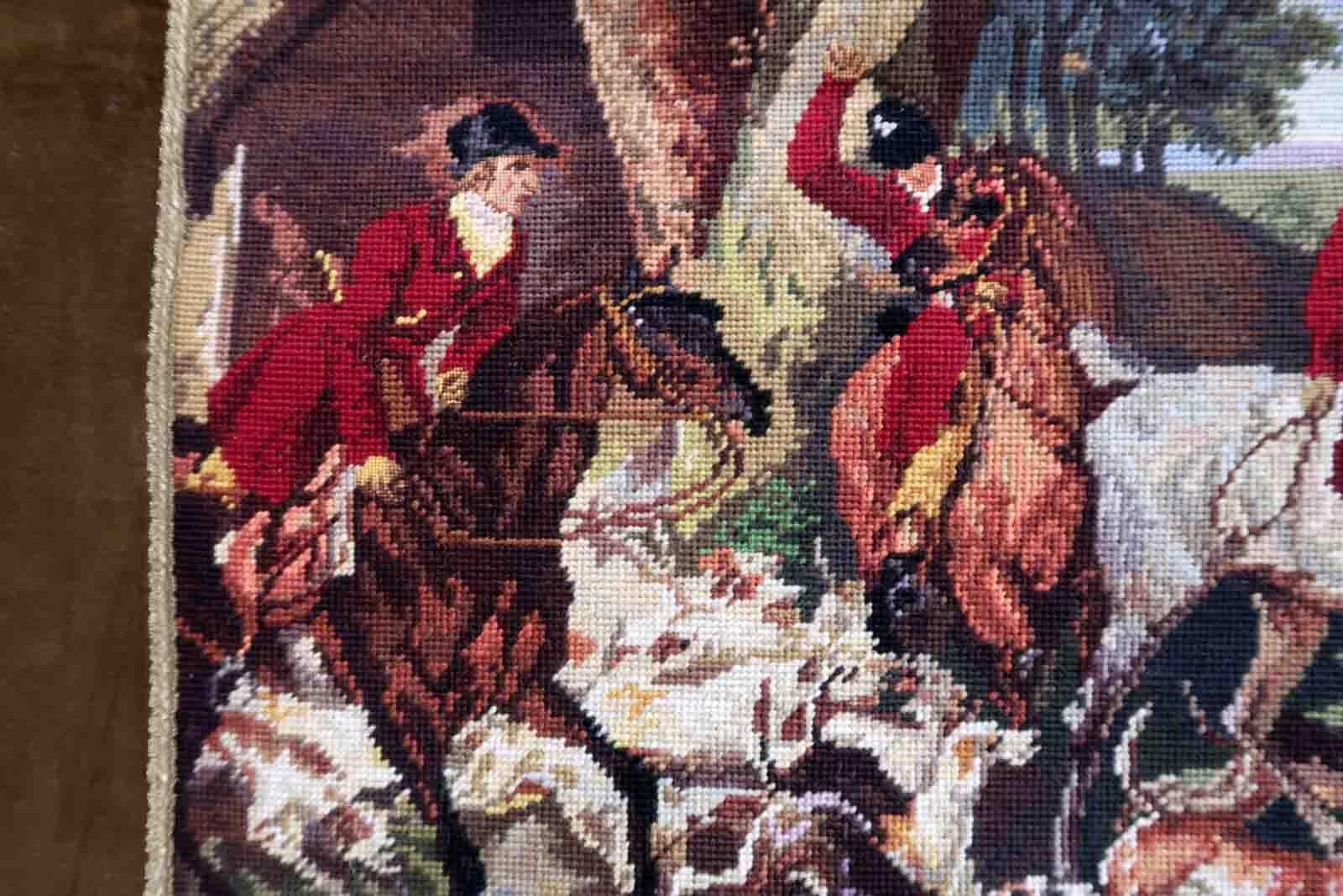 Vintage French Tapestry, 1960s, 1C974 For Sale 4