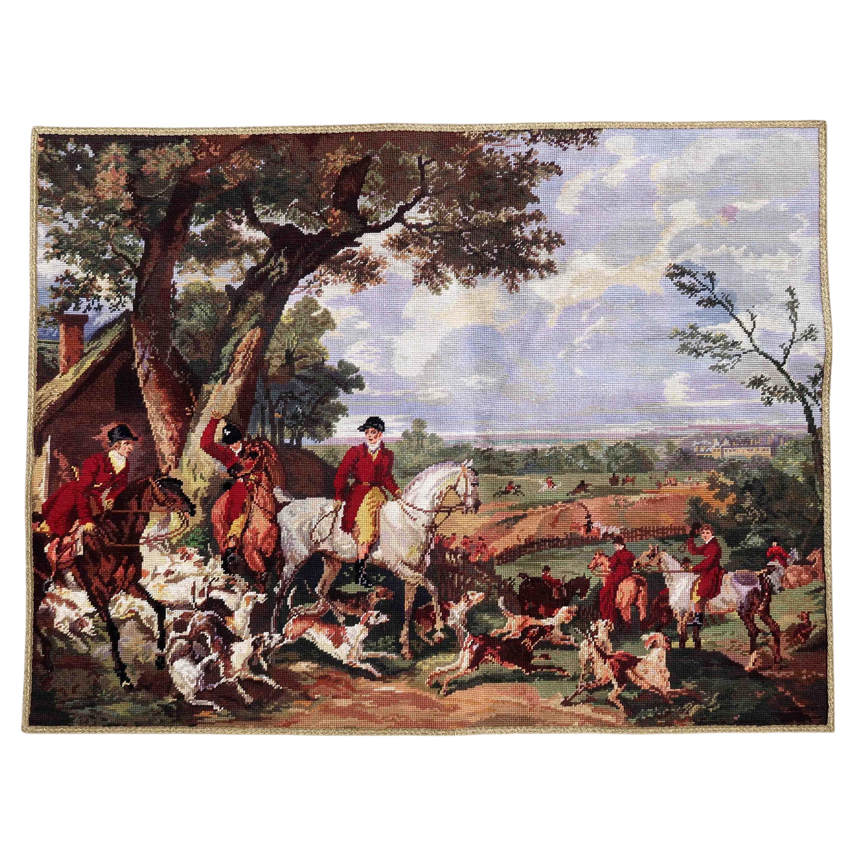 Woven Vintage French Tapestry, 1960s, 1C974 For Sale