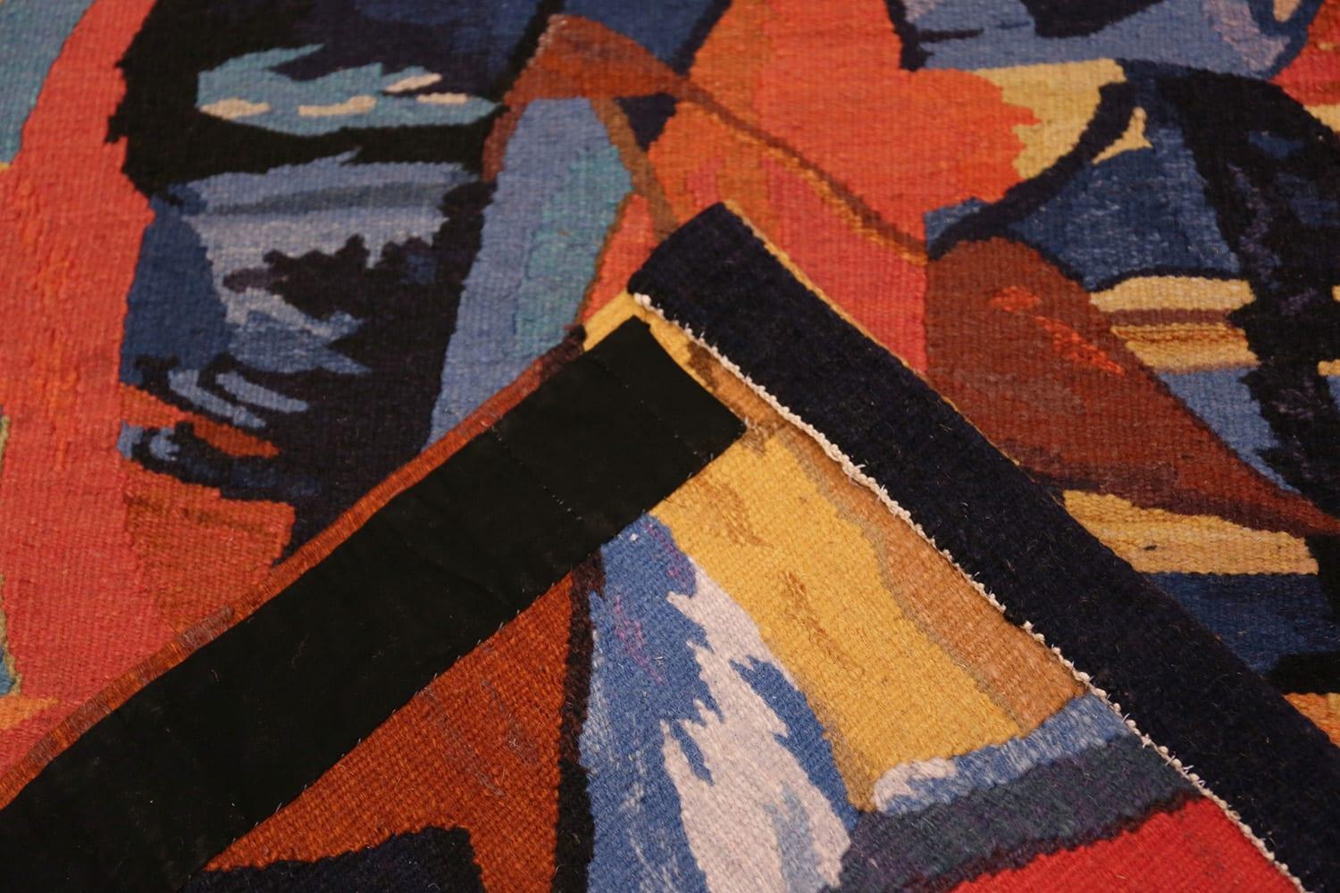 Vintage Französischer Wandteppich von Georgette Owens. Größe: 0,91 m x 1,22 m (3 Fuß x 4' 10 Fuß) im Zustand „Hervorragend“ im Angebot in New York, NY