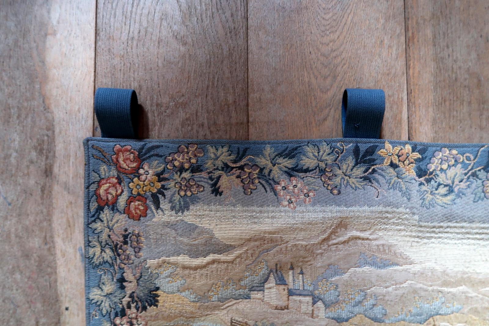 Tapiz francés vintage para colgar en la pared de Marc Waymel, 3' x 3,8', años 60 - 1C1193 en venta 4