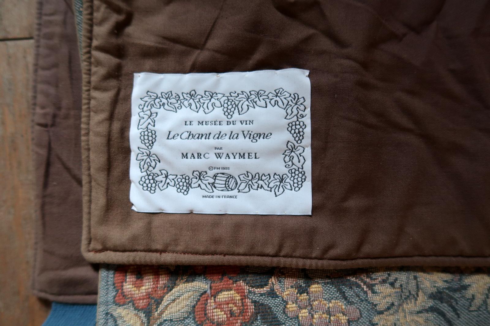 Tapiz francés vintage para colgar en la pared de Marc Waymel, 3' x 3,8', años 60 - 1C1193 en venta 10