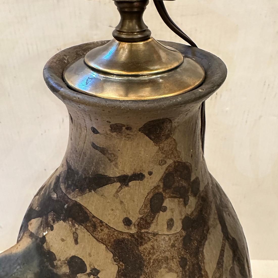 Vintage Französisch Terra Cotta Lampe im Zustand „Gut“ im Angebot in New York, NY