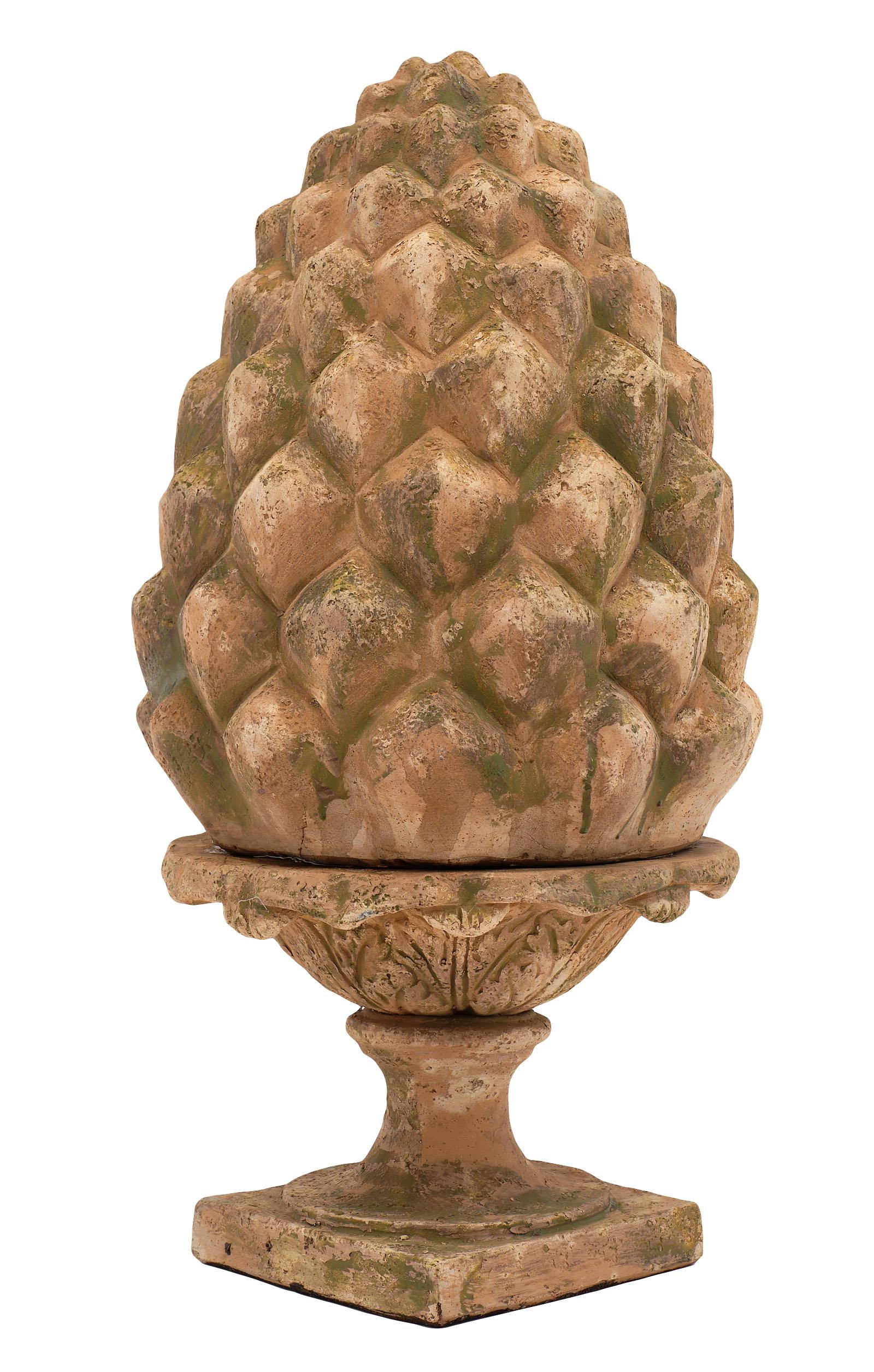 20th Century Vintage French Terracotta Pine Cones