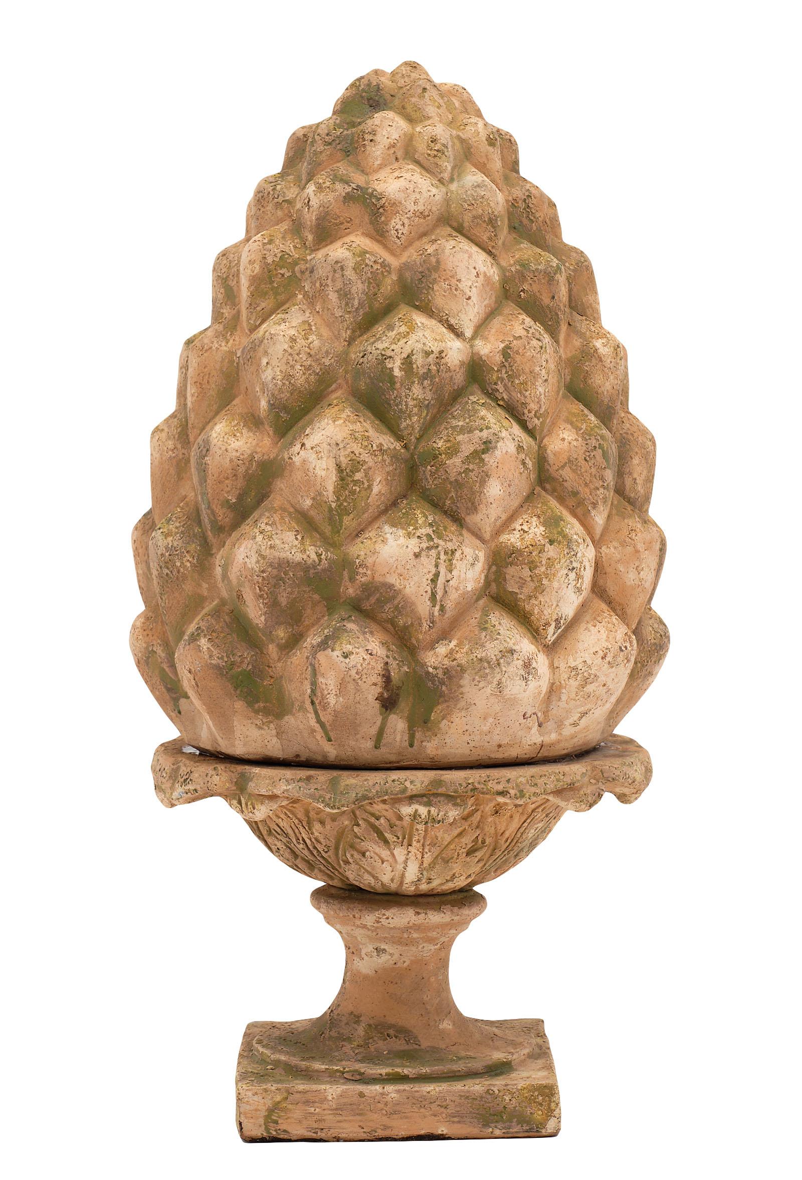 Vintage French Terracotta Pine Cones 1