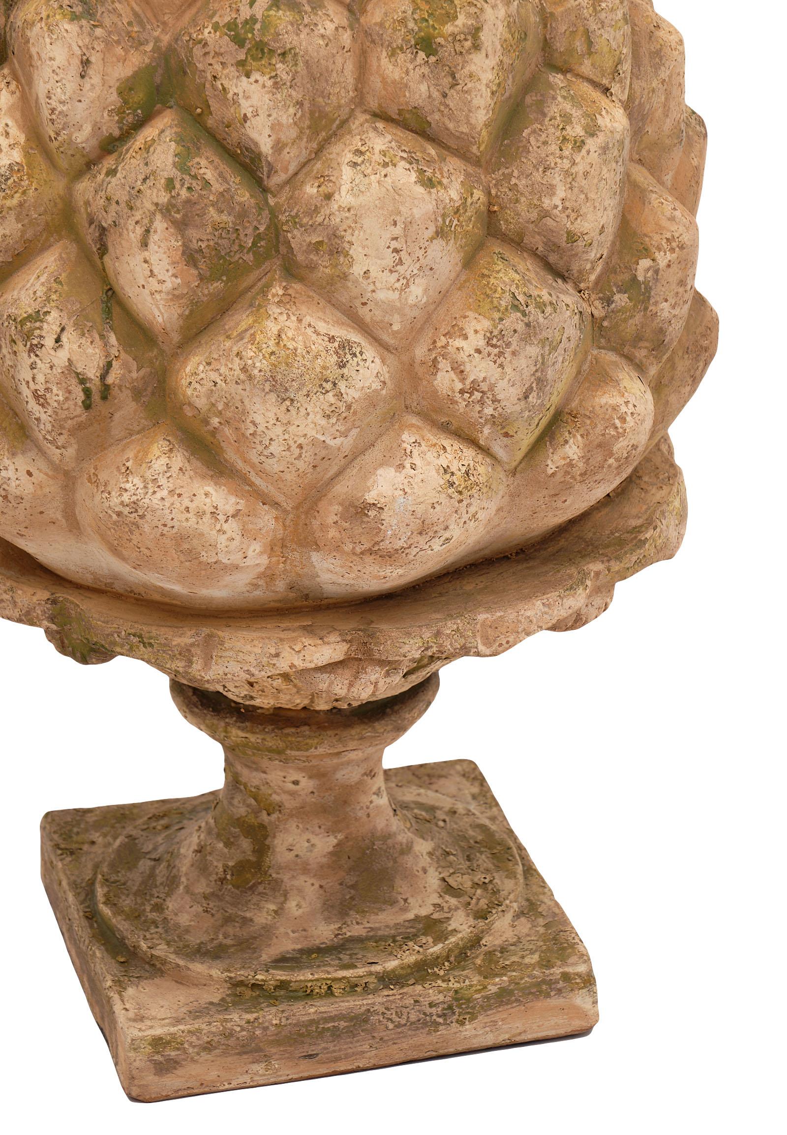 Vintage French Terracotta Pine Cones 3