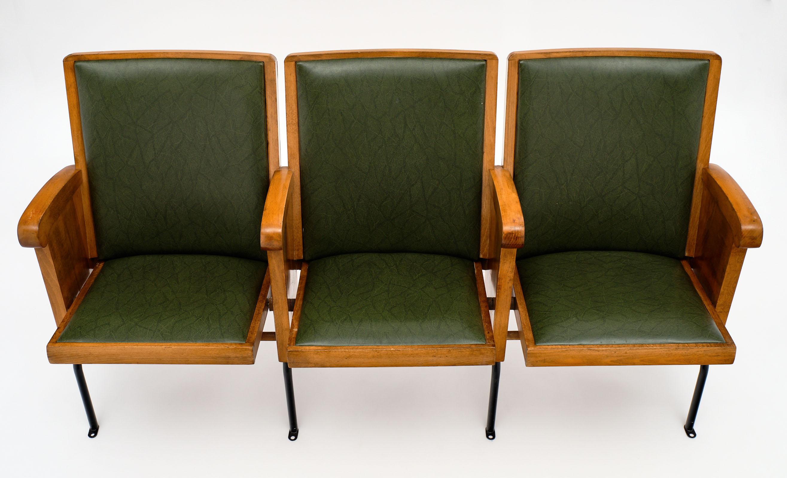 Metal Vintage French Theater Seats