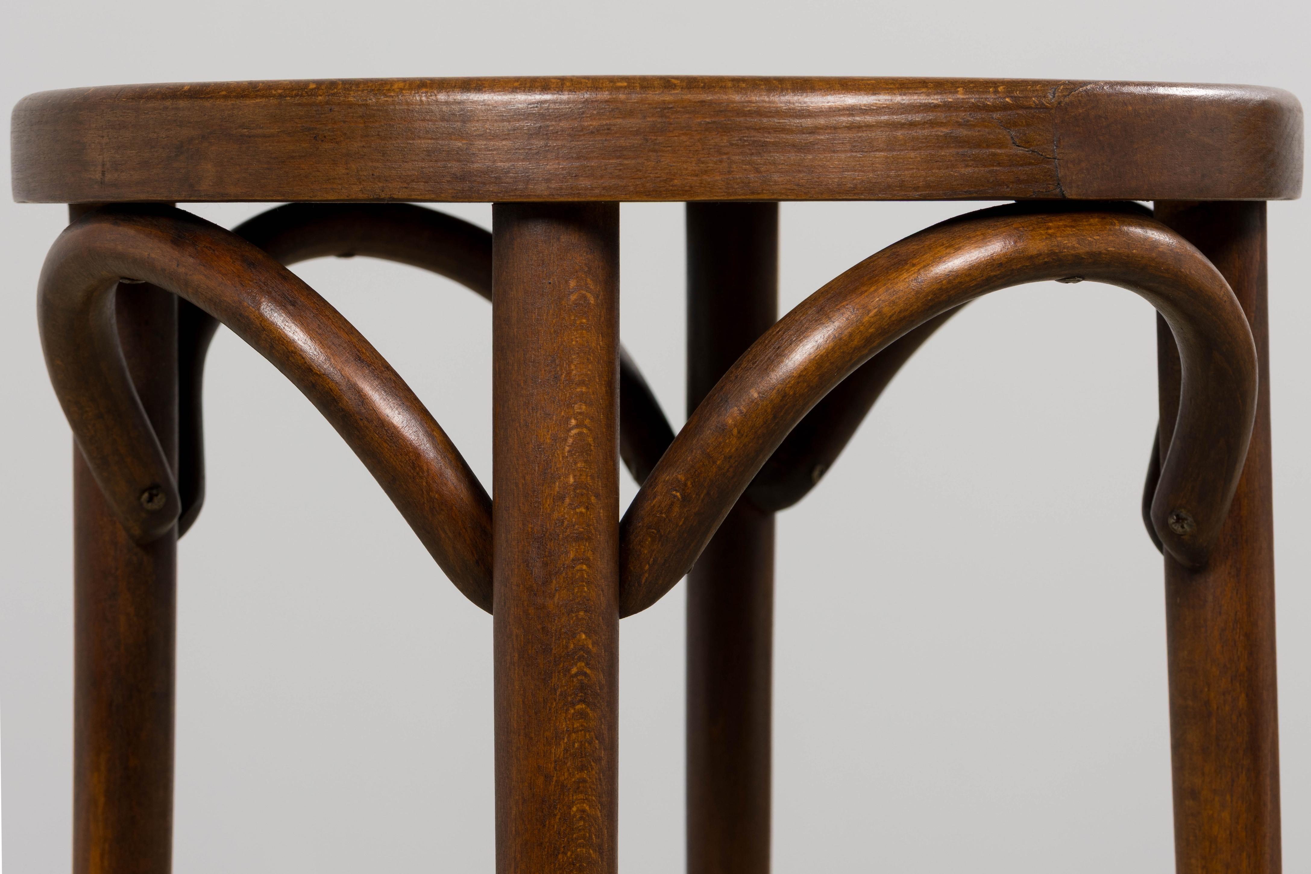 Set di 6 sgabelli da bar francesi Thonet in bengala d'epoca in vendita 6