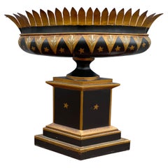 Recipiente vintage de tole francés