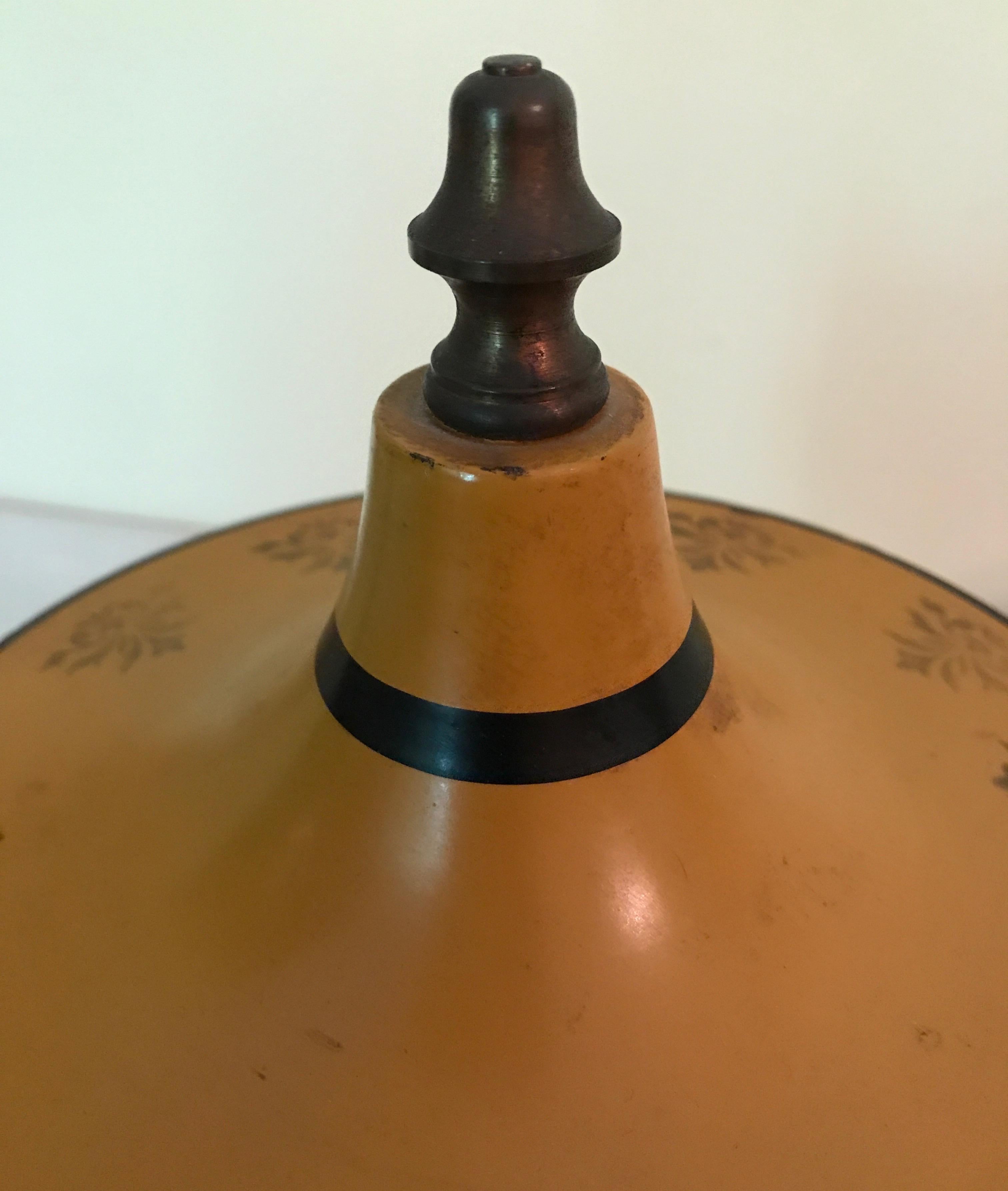 Französische Vintage-Urne mit Deckel aus Zinn im Angebot 2