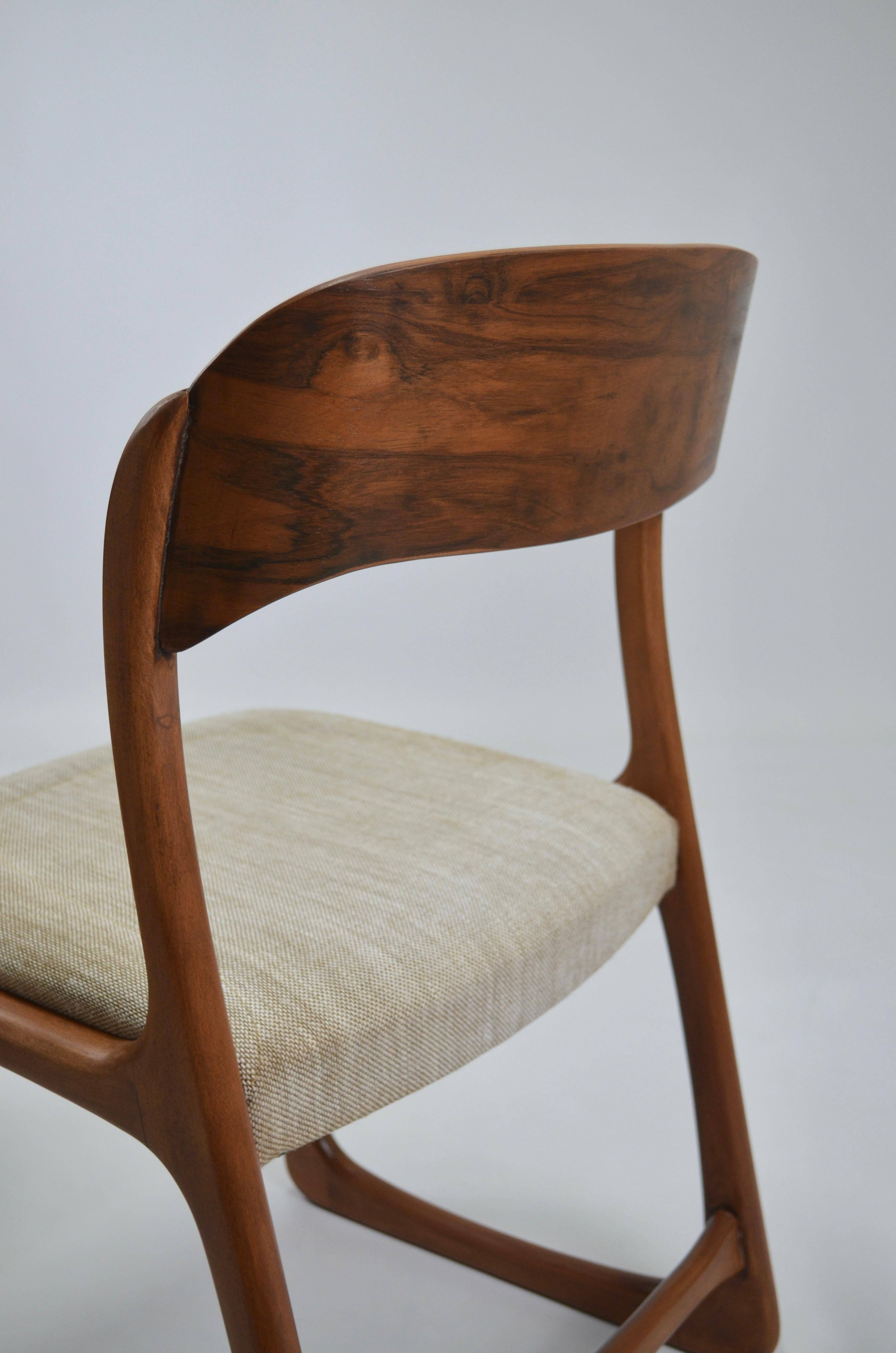Vintage French Traineau or Sleigh Dining Chairs, Baumann, France, 60s For Sale 7