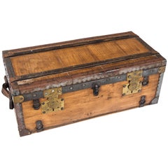 Antique French Travel Trunk, circa 1920s