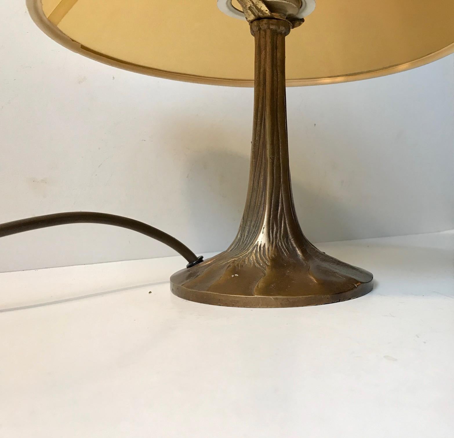 Mid-Century Modern Vintage French Tree Shaped Table Lamp in Bronze, 1950s