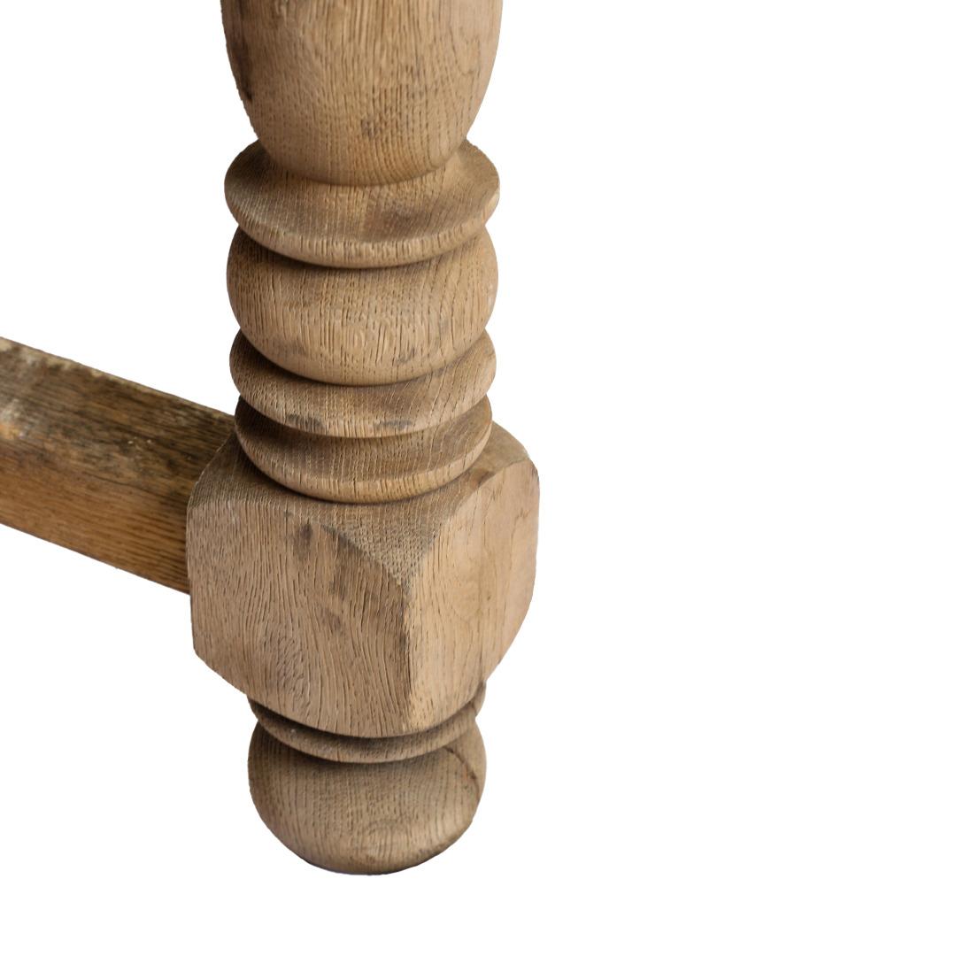 Français Table de ferme à tréteaux vintage française en vente