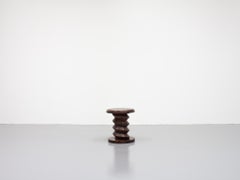 Vintage French Turned Column Side Table, Reminiscent of Charles Dudouyt