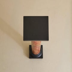 Vintage French Two-Tone Marble Pedestal