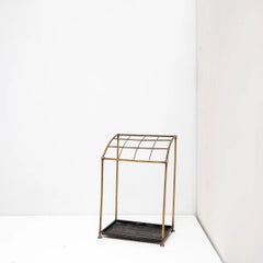 French Umbrella Stand in Brass frame, France, 1960s