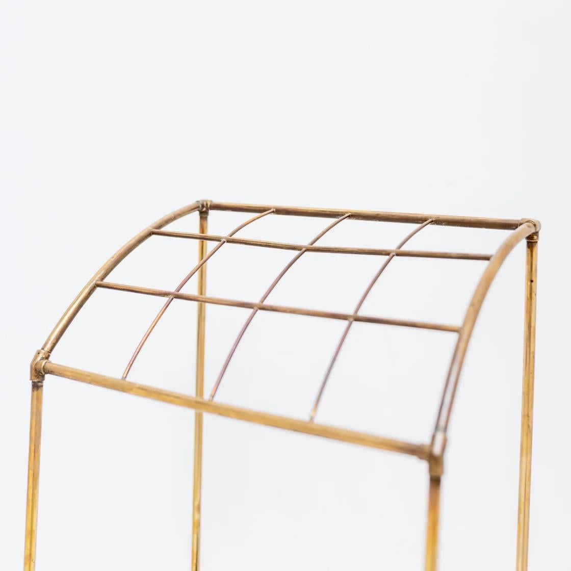 Francese Portaombrelli francese con struttura in ottone, Francia, anni '60 in vendita