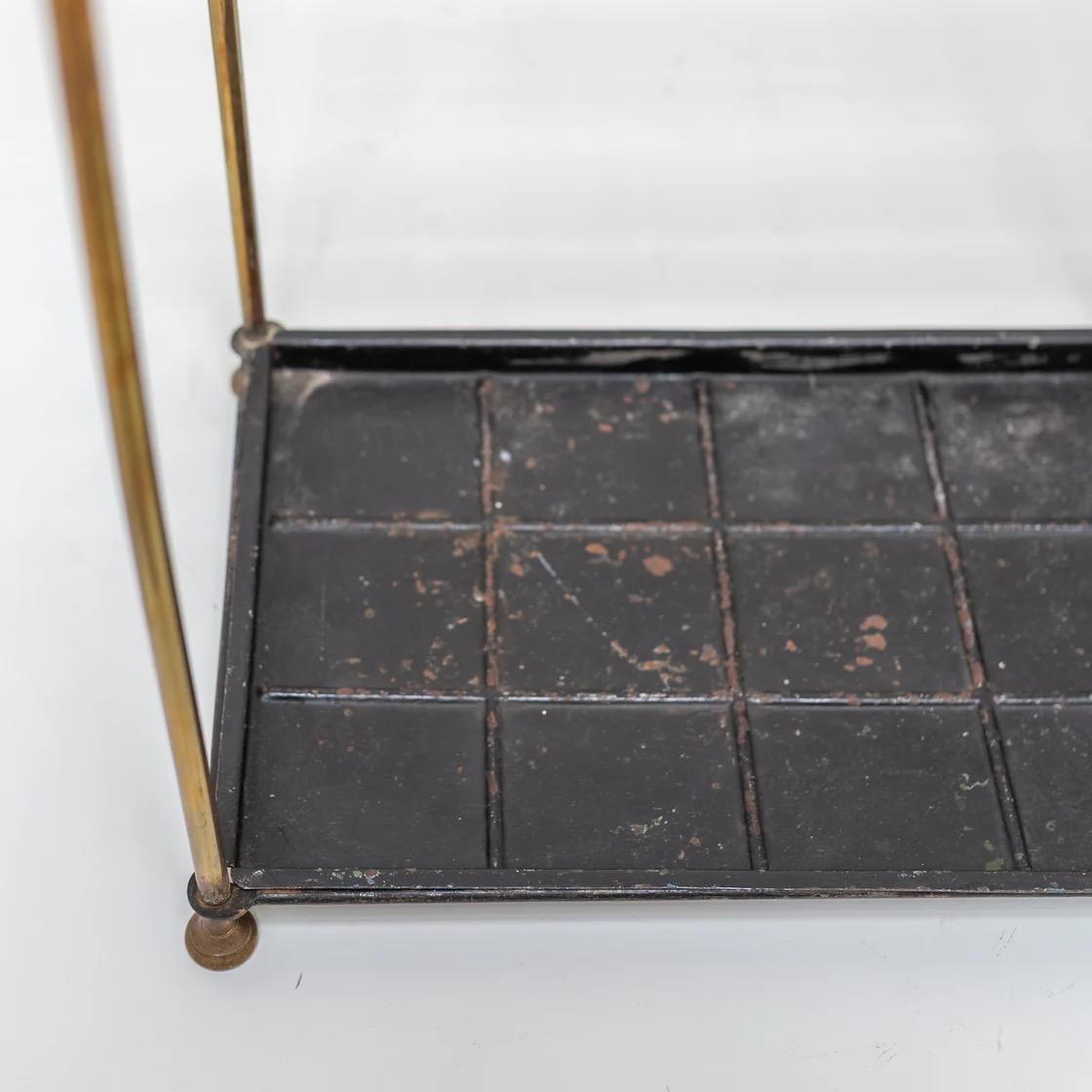 Ottone Portaombrelli francese con struttura in ottone, Francia, anni '60 in vendita