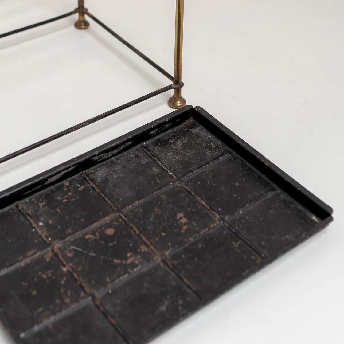 Portaombrelli francese con struttura in ottone, Francia, anni '60 in vendita 2