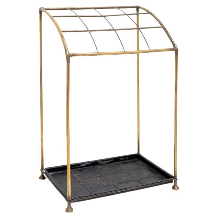 Portaombrelli francese con struttura in ottone, Francia, anni 
60 in vendita