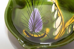 Vallauris Green Ceramic Dish France 1950