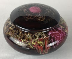 Vintage French Vallauris Pottery Covered Trinket Box or Candy Dish