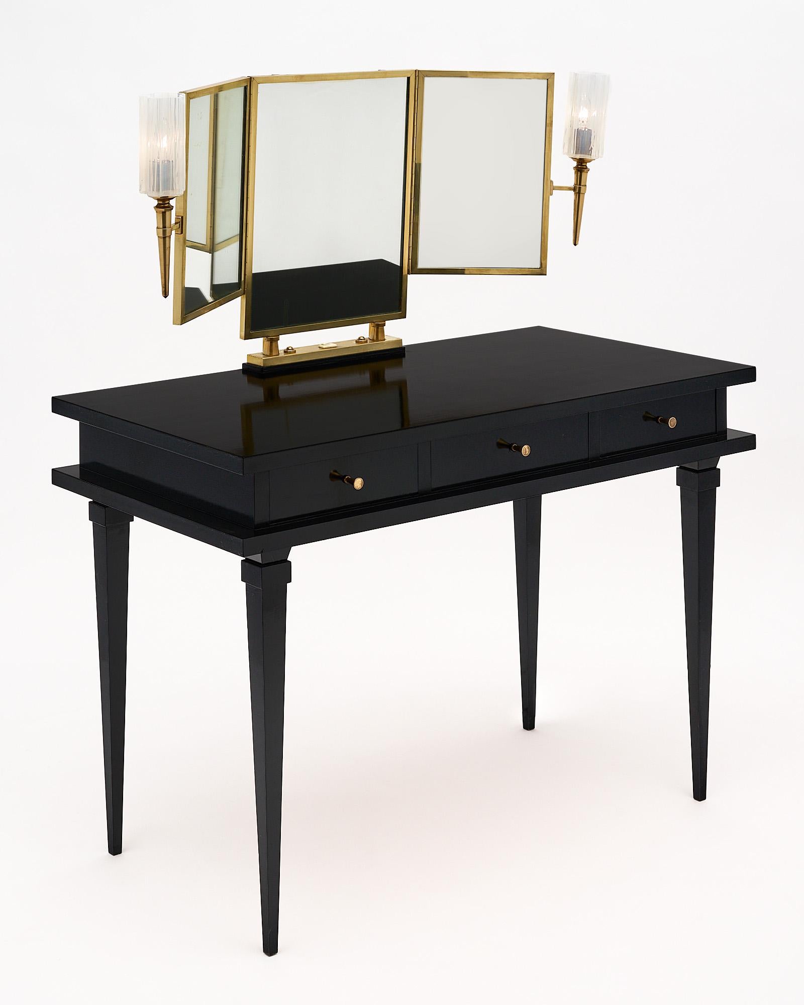 Modern Vintage French Vanity in the Manner of Jacques Adnet
