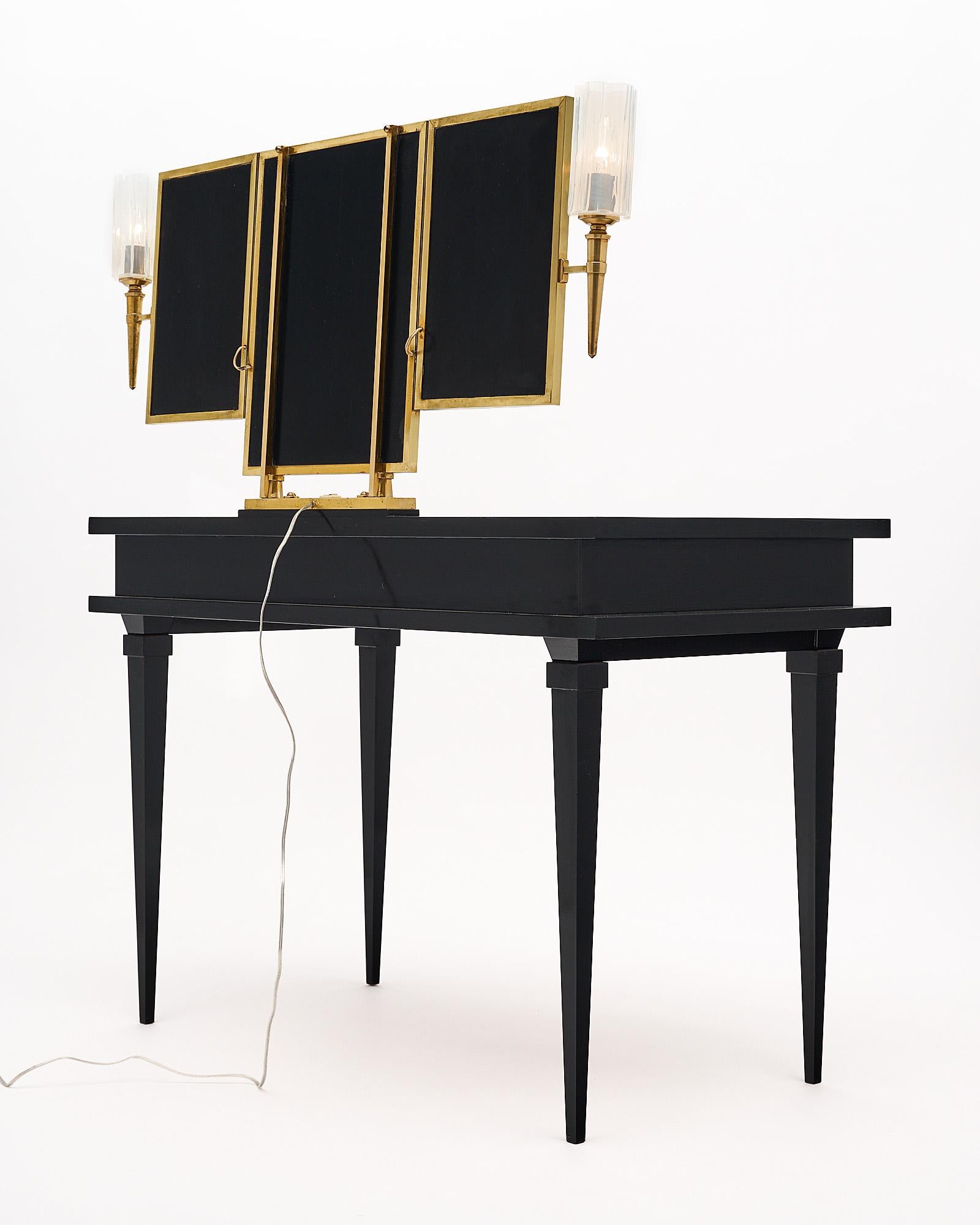 Vintage French Vanity in the Manner of Jacques Adnet 3