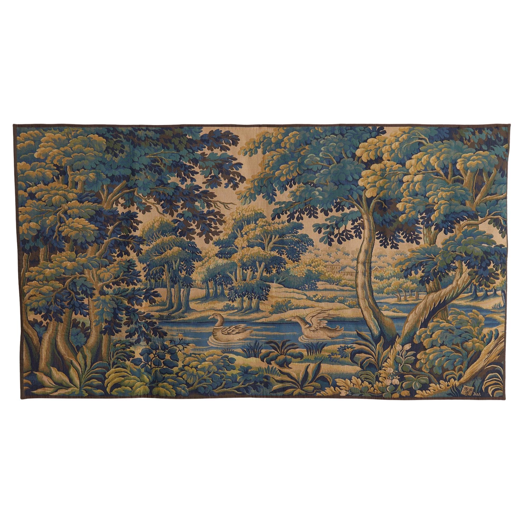 Französischer Verdure-Wandteppich von Les Tapisseries D'Halluin - 2 verfügbar im Angebot