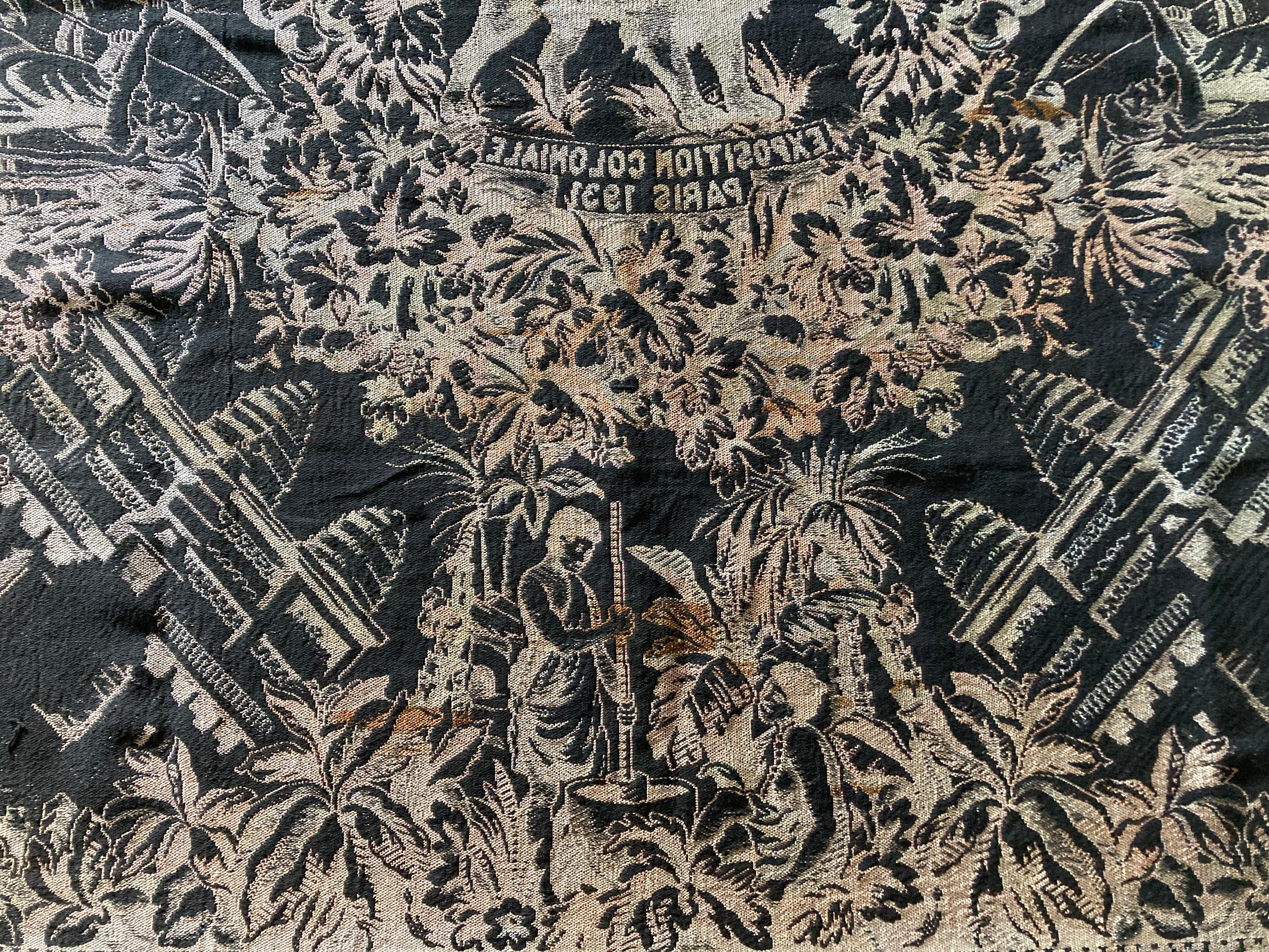Tapisserie murale française de l'exposition coloniale de Paris de 1931 en vente 6