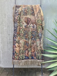 Vintage French Wall Tapestry from the Paris Colonial Exhibition of 1931