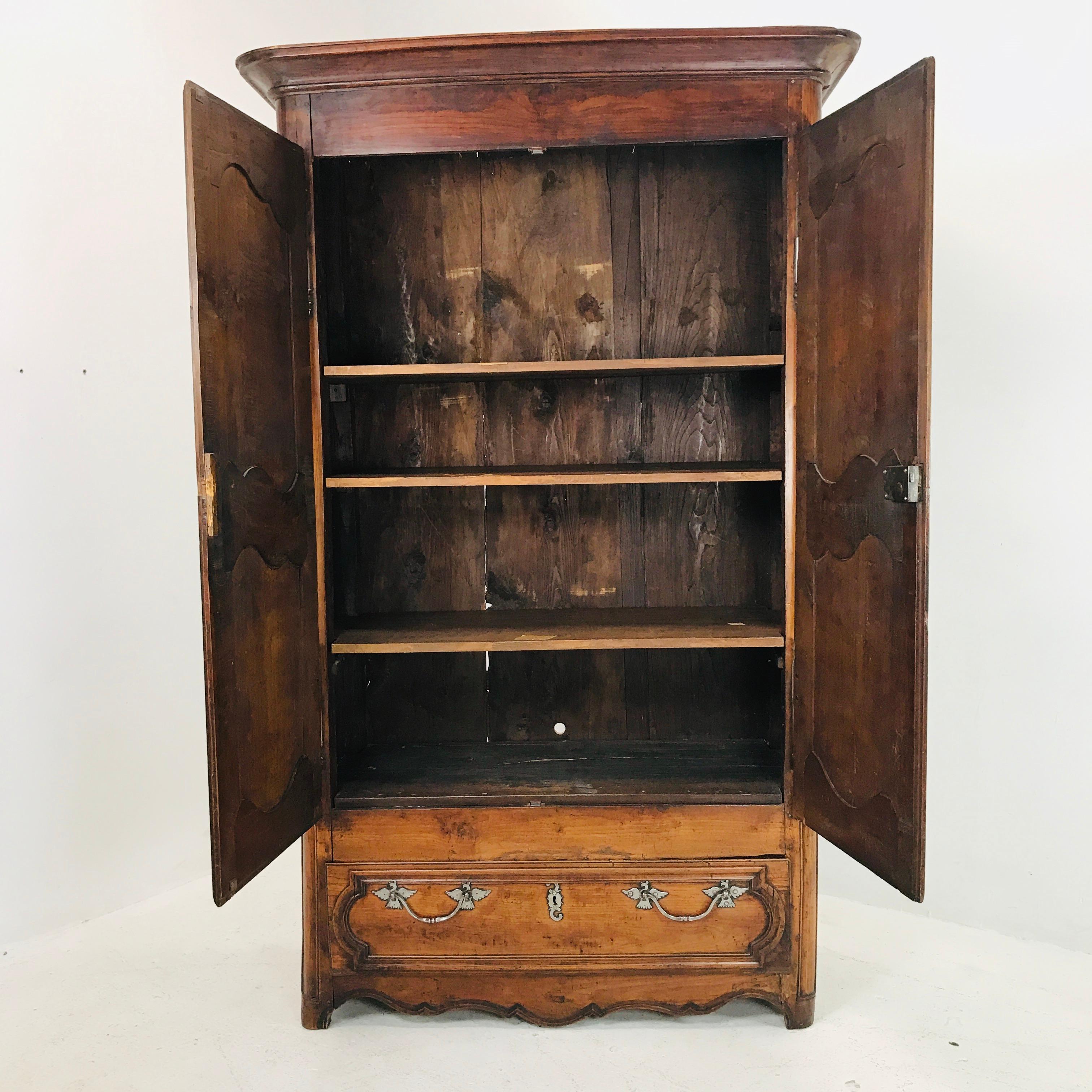 Vintage French Walnut Armoire 2